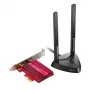 TP-Link AX3000 Wi-Fi 6 Bluetooth 5.0 Προσαρμογέας PCIe, Εσωτερικός, Ασύρματος, PCI Express, WLAN / Bluetooth, 2402 Mbit/s, Μαύρο, Κόκκινο