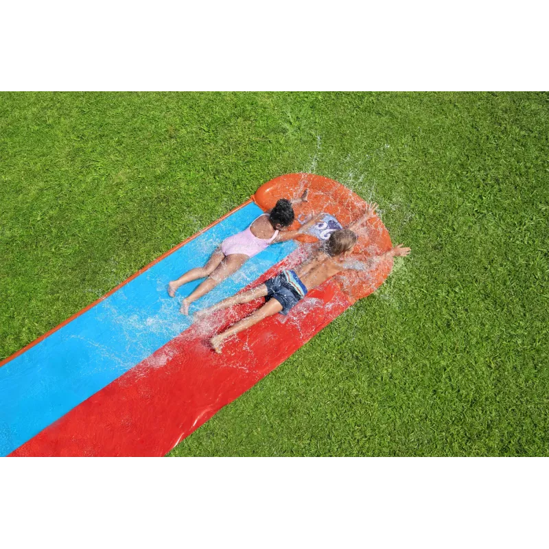 Bestway H2OGO! Διπλή νεροτσουλήθρα με Tsunami-Splash-Rampe 4,88 m