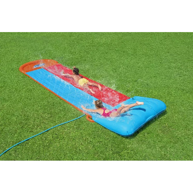 Bestway H2OGO! Διπλή νεροτσουλήθρα με Tsunami-Splash-Rampe 4,88 m