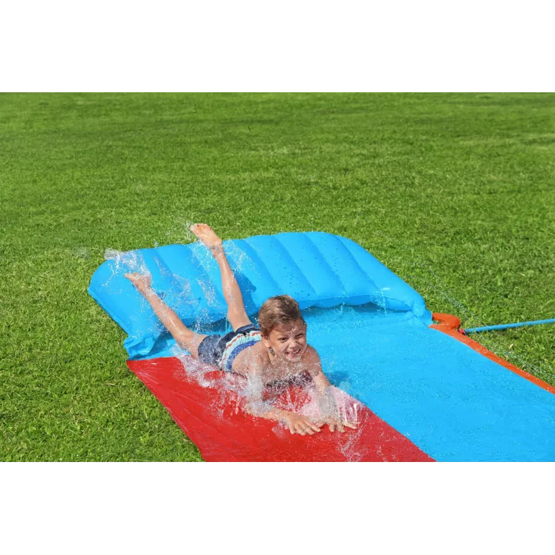 Bestway H2OGO! Διπλή νεροτσουλήθρα με Tsunami-Splash-Rampe 4,88 m