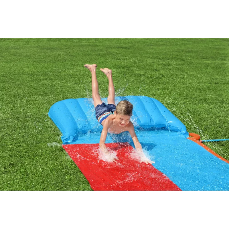 Bestway H2OGO! Διπλή νεροτσουλήθρα με Tsunami-Splash-Rampe 4,88 m