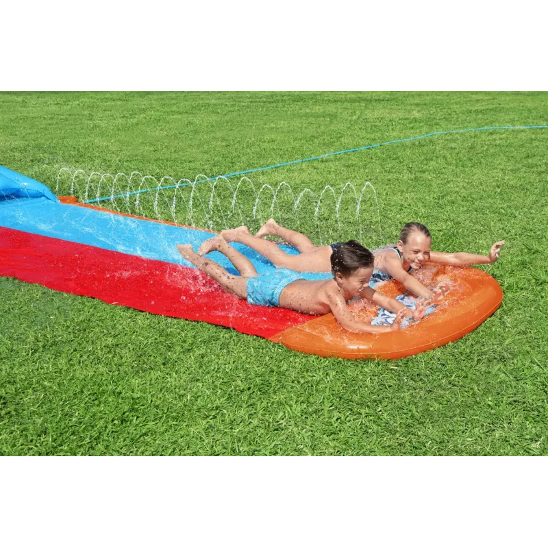 Bestway H2OGO! Διπλή νεροτσουλήθρα με Tsunami-Splash-Rampe 4,88 m