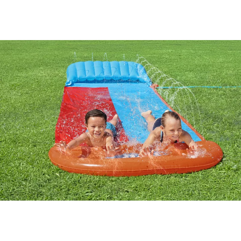 Bestway H2OGO! Διπλή νεροτσουλήθρα με Tsunami-Splash-Rampe 4,88 m