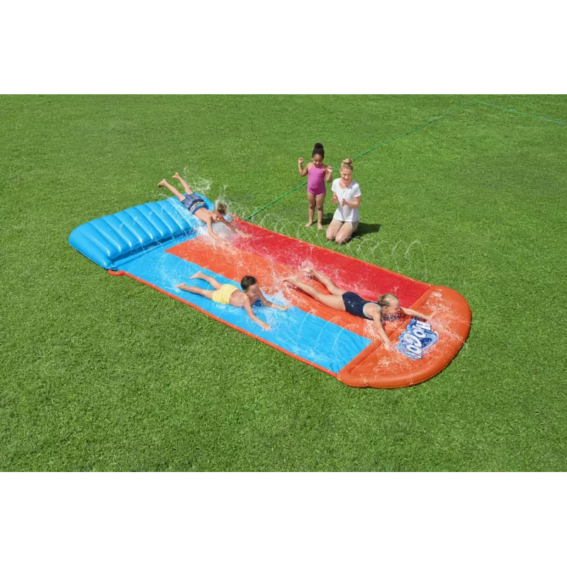 Bestway H2OGO! Τριπλή τσουλήθρα με Tsunami Splash Rampe 4,88 m