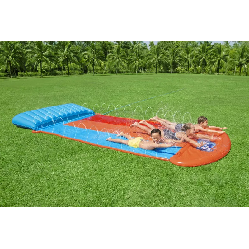 Bestway H2OGO! Τριπλή τσουλήθρα με Tsunami Splash Rampe 4,88 m