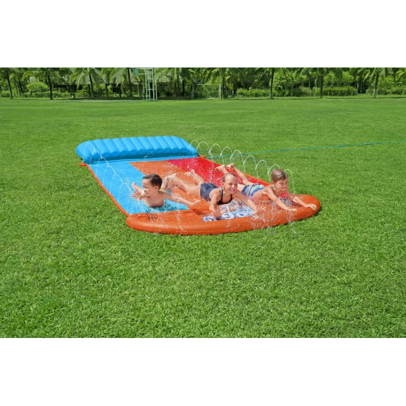 Bestway H2OGO! Τριπλή τσουλήθρα με Tsunami Splash Rampe 4,88 m