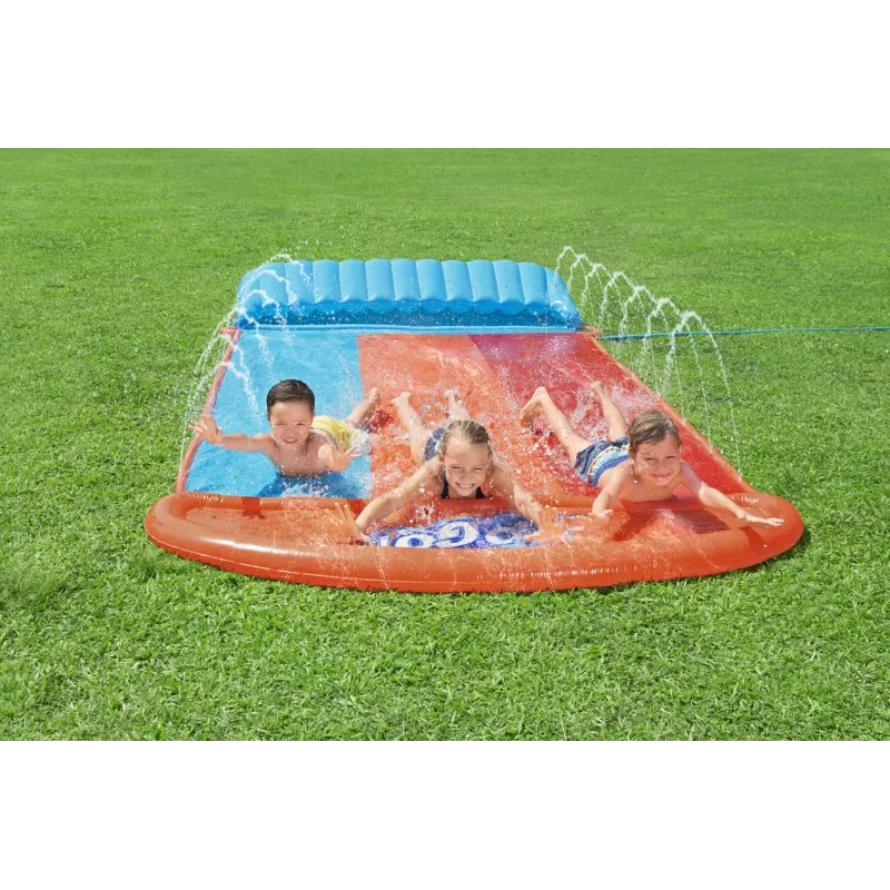 Bestway H2OGO! Τριπλή τσουλήθρα με Tsunami Splash Rampe 4,88 m