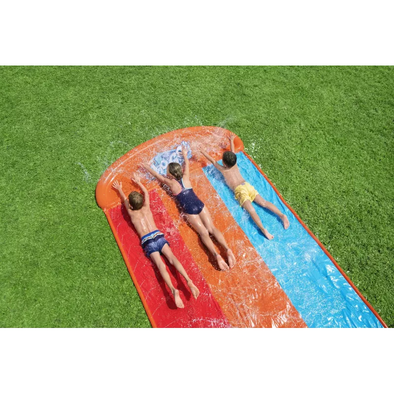 Bestway H2OGO! Τριπλή τσουλήθρα με Tsunami Splash Rampe 4,88 m