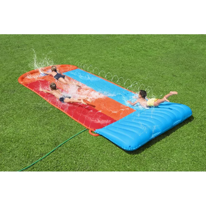 Bestway H2OGO! Τριπλή τσουλήθρα με Tsunami Splash Rampe 4,88 m
