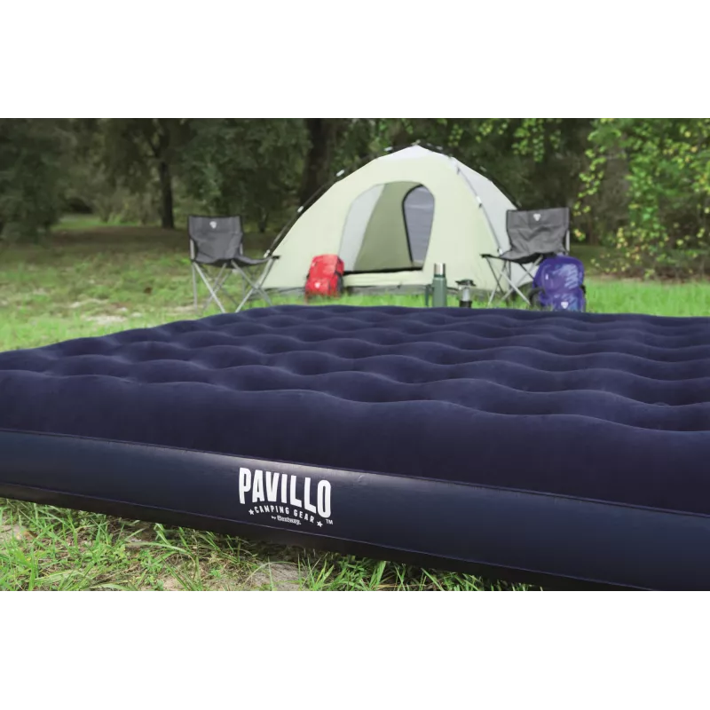 Bestway Flocked Airbed – King – 2,03 m x 1,83 m x 22 cm, Διπλό στρώμα