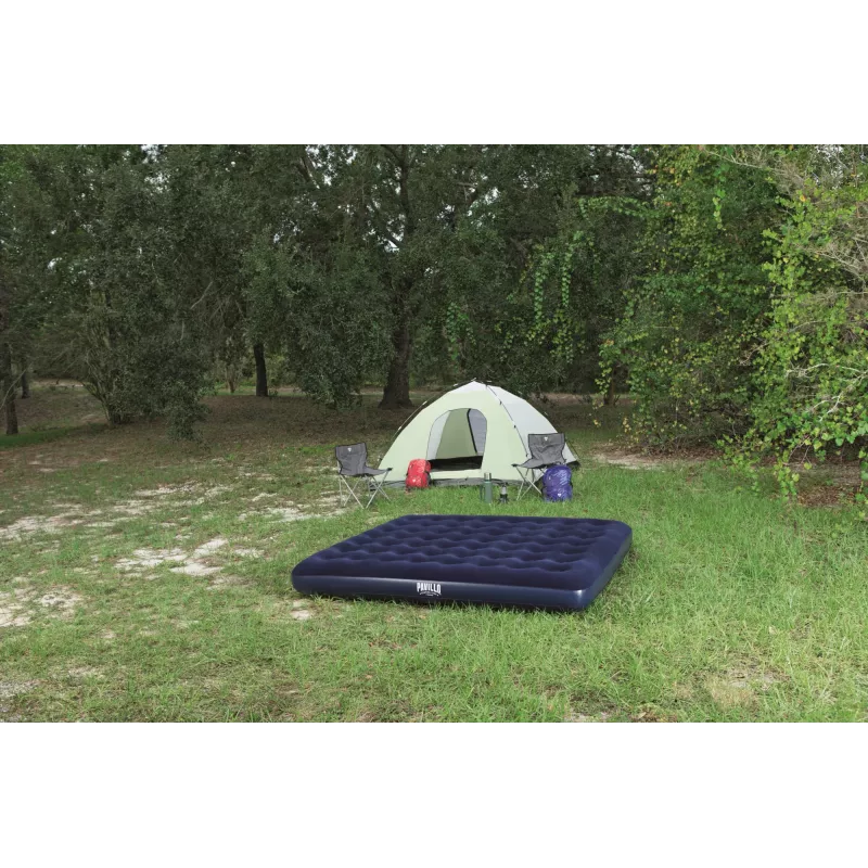 Bestway Flocked Airbed – King – 2,03 m x 1,83 m x 22 cm, Διπλό στρώμα