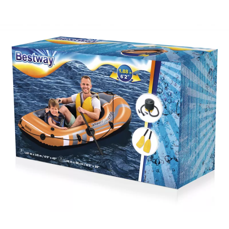 Bestway HYDRO-FORCE Φουσκωτή βάρκα - με κουπιά και αντλία ποδιού