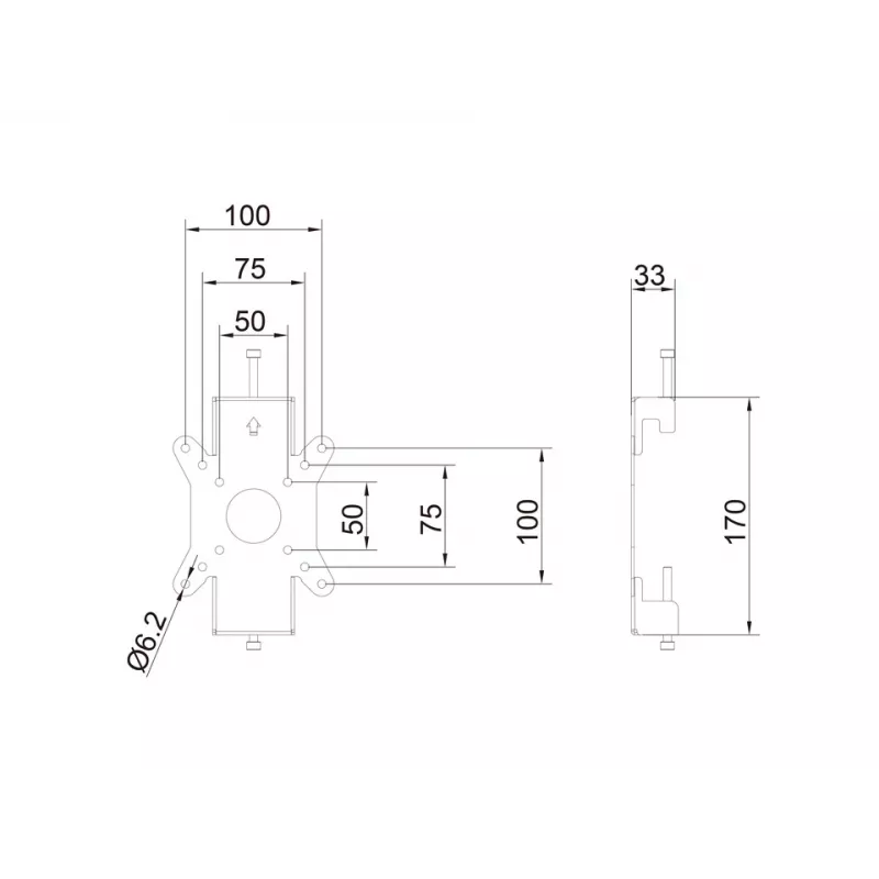 Multibrackets M Pro Series - βάση οθόνης Fixed Pro 50/75/100