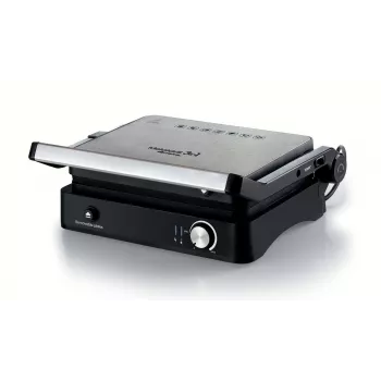 Ariete 1934 MetalGrill 3in1, ηλεκτρική ψηστιέρα για μικτή ψησταριά, 2000 W, 3 λειτουργίες ψησίματος, αντικολλητικές πλάκες, ασημί/μαύρο