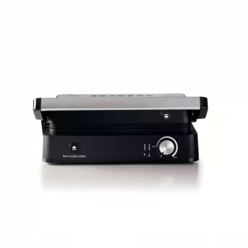 Ariete 1934 MetalGrill 3in1, ηλεκτρική ψηστιέρα για μικτή ψησταριά, 2000 W, 3 λειτουργίες ψησίματος, αντικολλητικές πλάκες, ασημί/μαύρο