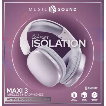 Music Sound MAXI3 MAXI3 Ασύρματα ακουστικά over-ear με ενεργή ακύρωση θορύβου