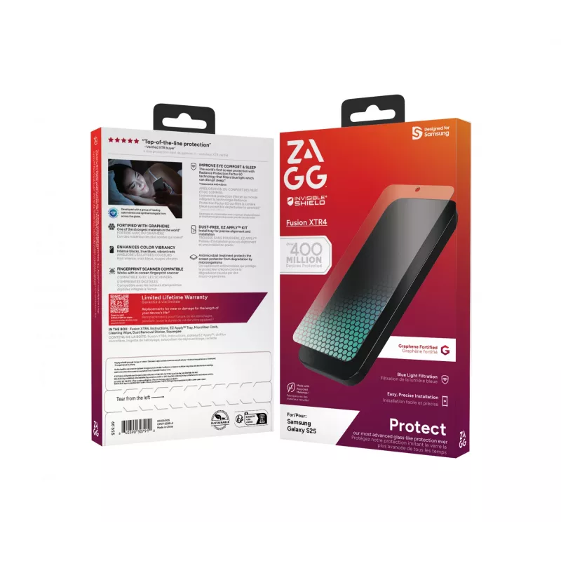 InvisibleShield Fusion XTR4 Samsung Galaxy S25 Οθόνη