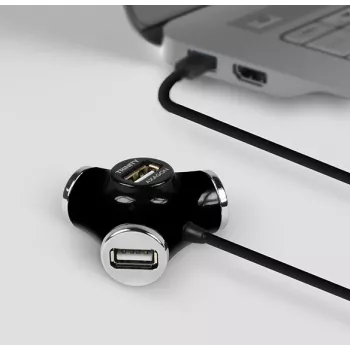 Axagon HUE-X3B Hub διασύνδεσης USB 2.0 480 Mbit/s Μαύρο