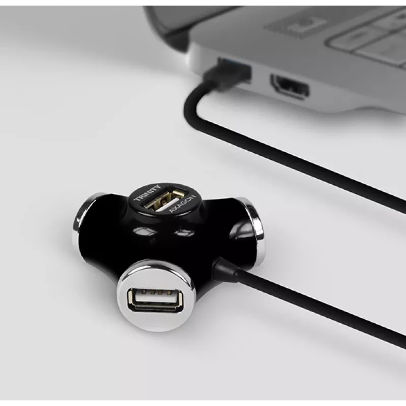 Axagon HUE-X3B Hub διασύνδεσης USB 2.0 480 Mbit/s Μαύρο