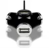 Axagon HUE-X3B Hub διασύνδεσης USB 2.0 480 Mbit/s Μαύρο