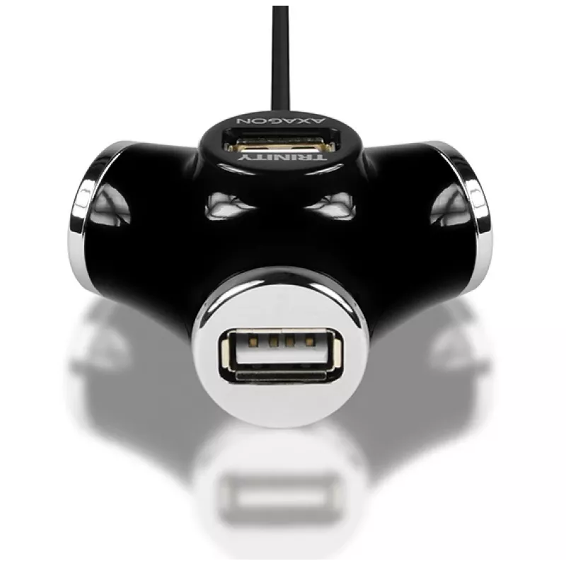 Axagon HUE-X3B Hub διασύνδεσης USB 2.0 480 Mbit/s Μαύρο