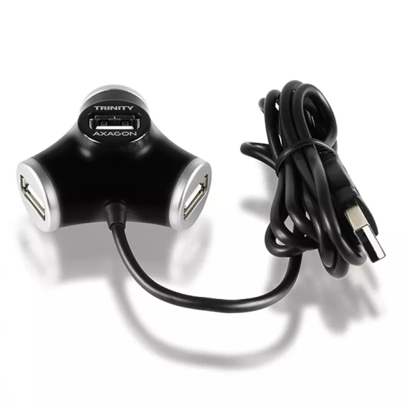Axagon HUE-X3B Hub διασύνδεσης USB 2.0 480 Mbit/s Μαύρο