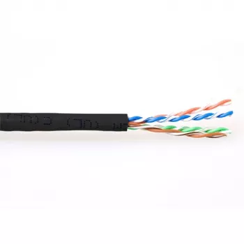 ACT CAT6 U/UTP Καλώδιο Patch με λεπτά σύρματα μαύρο 305 m, 305 m, Cat6, Μαύρο
