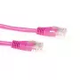 ACT Ροζ 2 Μέτρα U/UTP CAT6 Καλώδιο Patch με βύσματα RJ45