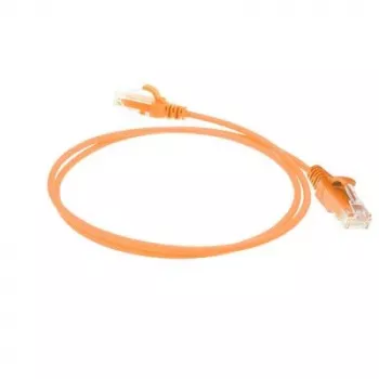 ACT Πορτοκαλί 1 μέτρο LSZH U/UTP CAT6 Datacenter Slimline καλώδιο patch χωρίς γλωττίδες με βύσματα RJ45
