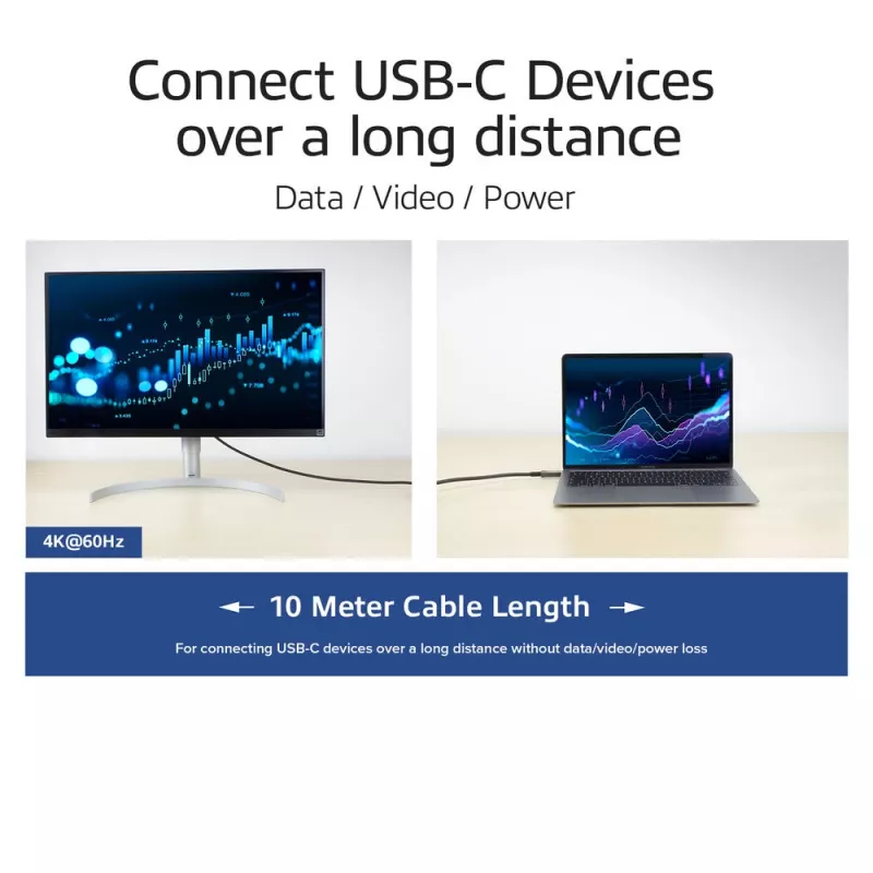 ACT USB-C 3.2 Gen2 ενεργό οπτικό καλώδιο (AOC) καλώδιο σύνδεσης, 5 m