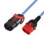 ACT Καλώδιο τροφοδοσίας C13 IEC Lock+ - C14 IEC Lock Dual Locking μπλε 2 m, PC3620