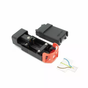 ACT C19 IEC Lock+ επανασυνδεόμενο μαύρο, PA190100BK, C19, Ευθύ, υποδοχή θηλυκή, 250 V, 16 A, Μαύρο, Κόκκινο