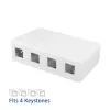ACT Άδειο επιτοίχιο πλαίσιο Keystone για 4 υποδοχές Keystone