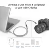 ACT Υποδοχή USB Type-C σε βύσμα USB Micro-B 2.0 Καλώδιο προσαρμογέα 0,2 m
