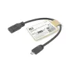 ACT Υποδοχή USB Type-C σε βύσμα USB Micro-B 2.0 Καλώδιο προσαρμογέα 0,2 m