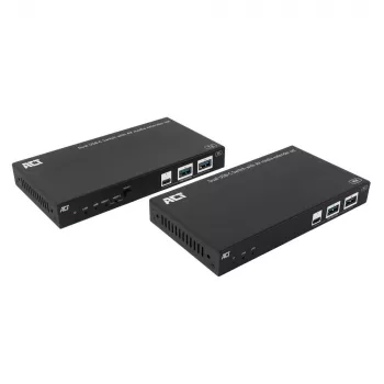 ACT Σετ επέκτασης μέσων AV με διπλό διακόπτη USB-C, CAT6A, 100 μέτρα