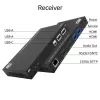 ACT Σετ επέκτασης μέσων AV με διπλό διακόπτη USB-C, CAT6A, 100 μέτρα