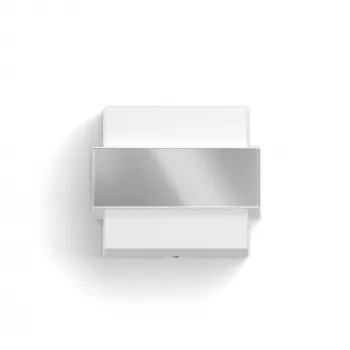 Philips myGarden Φωτιστικό τοίχου σαν φτυάρι 42W E27 χωρίς λαμπτήρα, εξωτερικό φωτιστικό τοίχου, ανοξείδωτο ατσάλι, λευκό, ανοξείδωτο ατσάλι, πλαστικό, IP44, κήπος, βεράντα, II