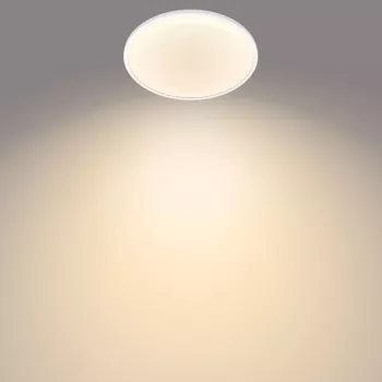 Philips Functional Super λεπτό φωτιστικό οροφής 18 W, LED, μη αντικαταστάσιμος λαμπτήρας, 2700 K, 1500 lm, IP20, λευκό