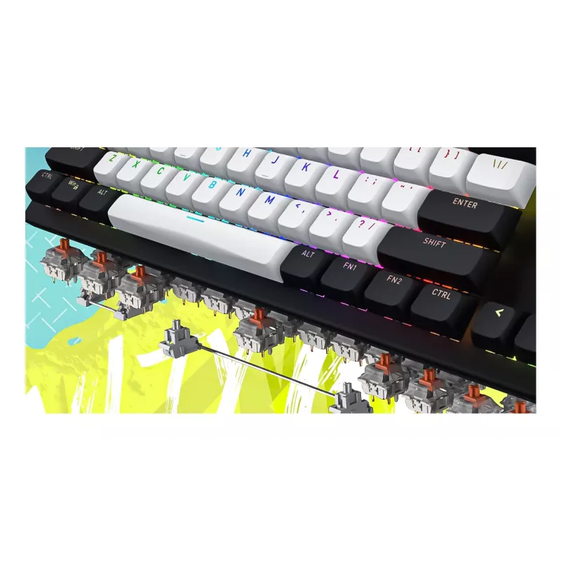 HATOR Gravity TKL Πληκτρολόγιο Gaming USB QWERTY US English μαύρο