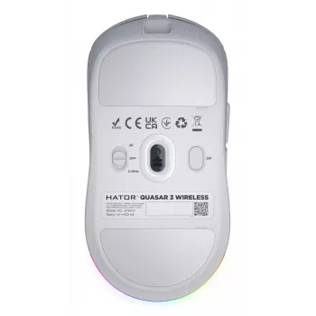 HATOR Quasar 3 Wireless Ποντίκι Gaming Αμφιδέξιο RF Wireless + Bluetooth + USB Type-A Οπτικό 12000 DPI