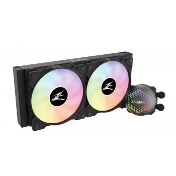 Zalman ALPHA24 μαύρο Ψύκτρα υγρού CPU 280-mm-Radiator 2 x 140 mm ανεμιστήρες ARGB-Pumpe Dual-Prozessor All-in-One-Ψύκτρα υγρού 12 cm