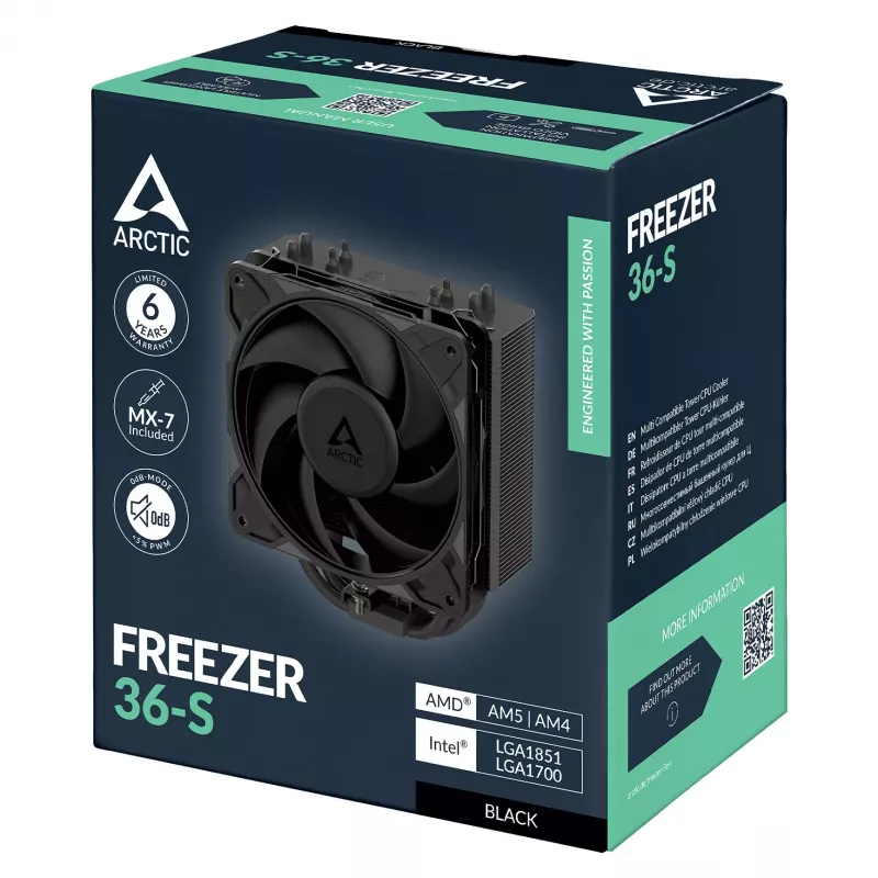 ARCTIC Freezer 36-S CPU-Αερόψυκτρα - Μαύρο