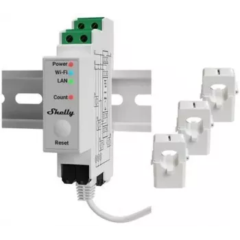 Shelly Pro 3EM 120A v2 3-Φασικός Έξυπνος Μετρητής Ενέργειας (Ράγας)