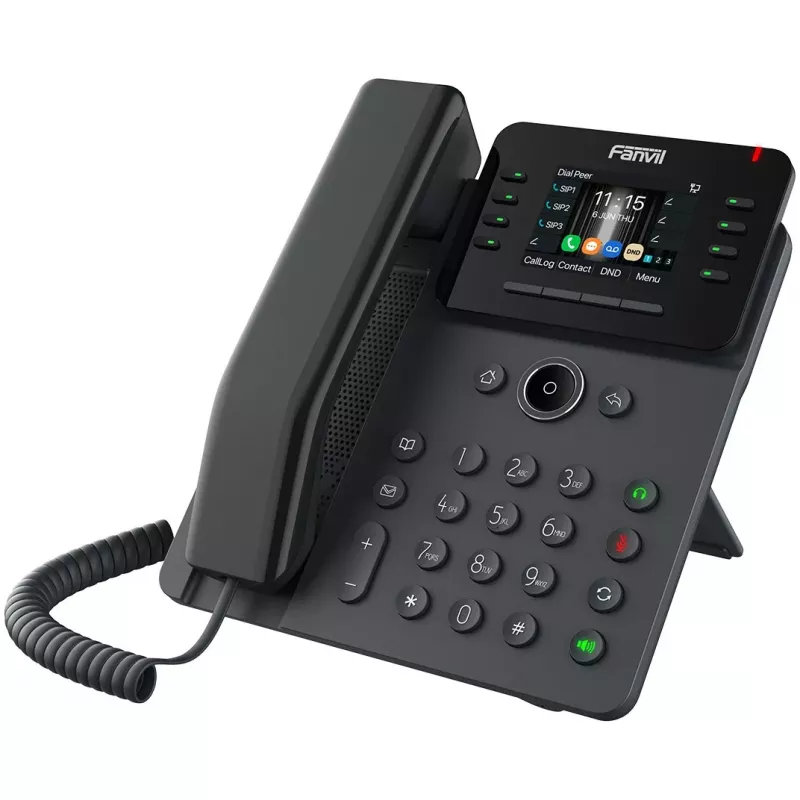 Fanvil V62G Gigabit SIP IP-Τηλέφωνο Γραφείου (12 Γραμμές, Έγχρωμη Οθόνη)
