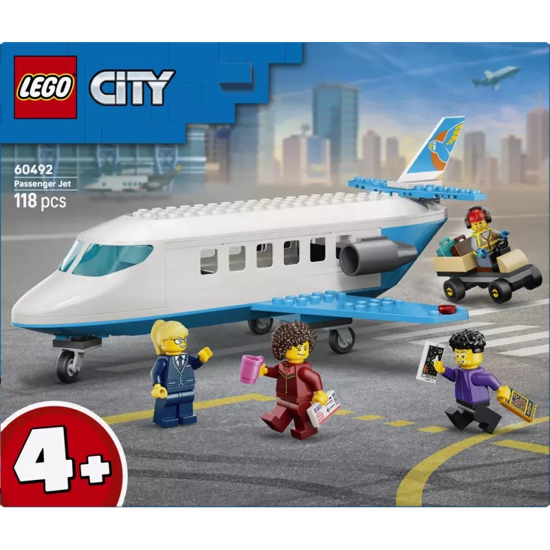 LEGO City 60492 Επιβατικό Αεροπλάνο (118 Κομμάτια)