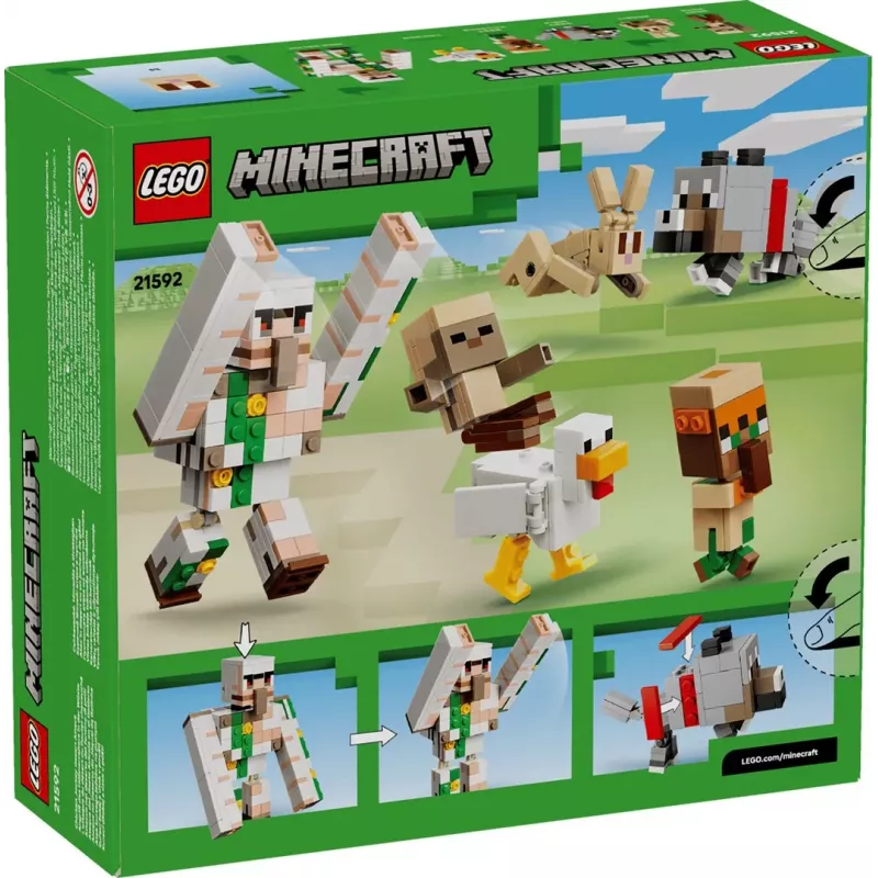 LEGO Minecraft 21592 Επίθεση στην έρημο με αναβάτη κότας (428 τεμ.)