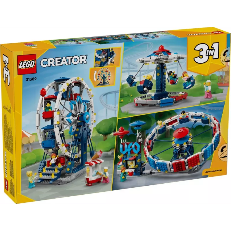 LEGO Creator 3-in-1 31389 Εμβληματικός τροχός λούνα παρκ (916 τεμ.)
