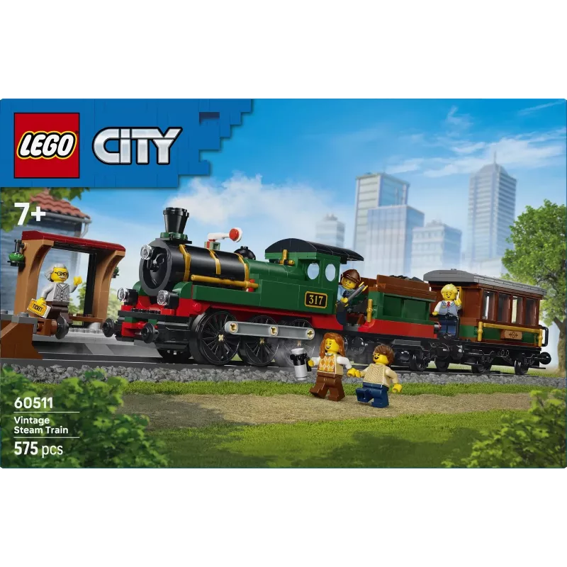 LEGO City 60511 Ιστορικό ατμοκίνητο τρένο (575 τεμ.)