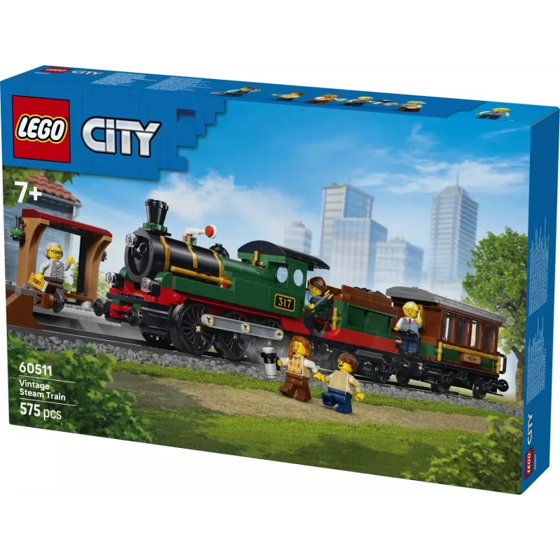 LEGO City 60511 Ιστορικό ατμοκίνητο τρένο (575 τεμ.)